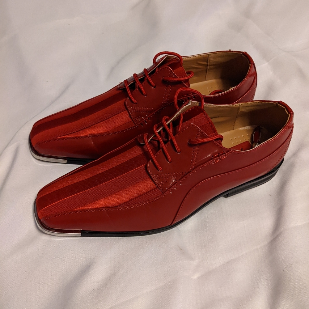 Expression by RC 4925 Oxford Red Dress shoes Men's Size 12